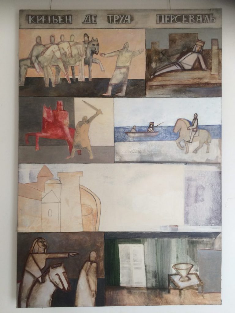 Владимир Шинкарев. Из серии «Всемирная литература» — Кретьен де Труа «Персеваль», 1999 Х., м.110х76