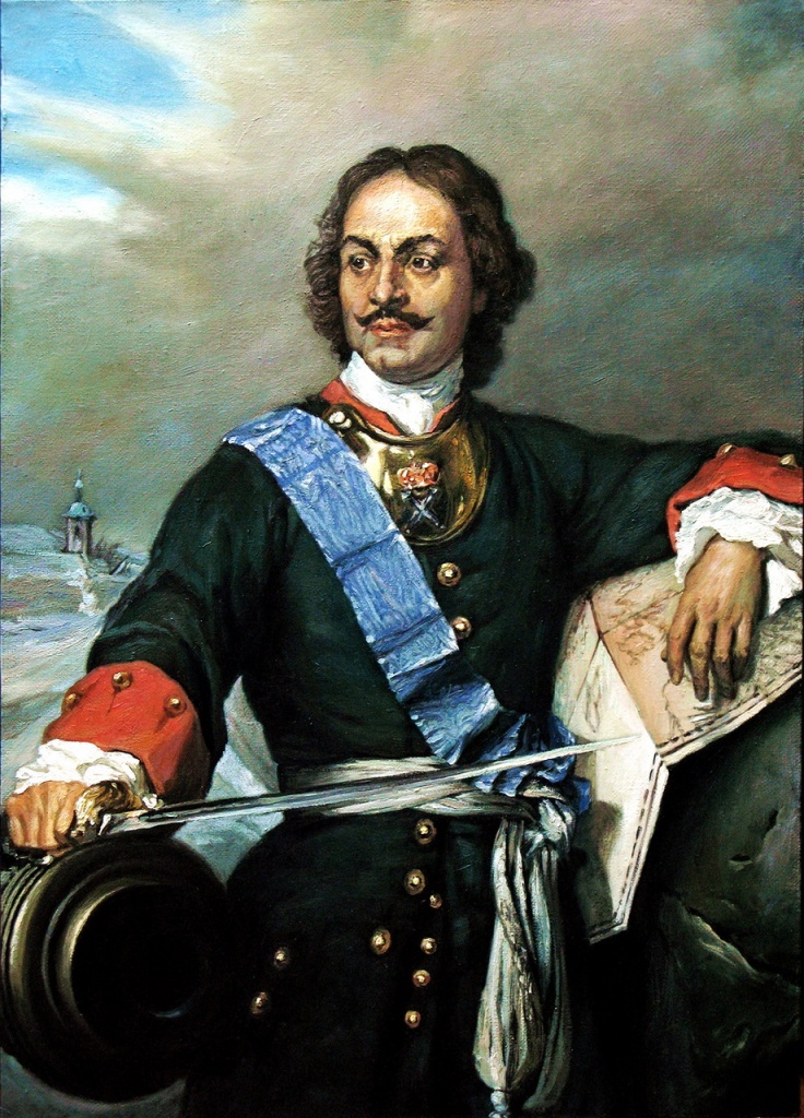 Поль Деларош. Портрет Петра I. 1838.
