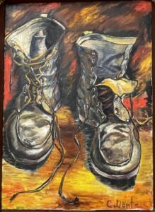 Сергей Монтелли
Ботинки
Х., м.
70х50
Зима 1982-1983 гг.
Собственность Татьяны Капцюг
