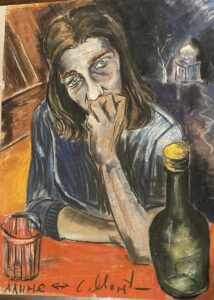 Сергей Монтелли
Автопортрет – Алине
Б., смеш.техника
60х44
80-ые гг.
Собственность Алины Алонсо (Туляковой)
