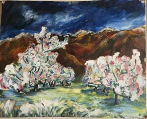 Сергей Монтелли
Цветущие сады. Азия
К., м.
40х50
Перв.пол. 80-х гг.
Собственность Алины Алонсо (Туляковой)
