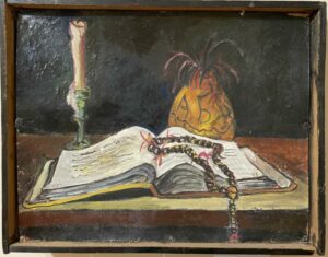 Сергей Монтелли
Натюрморт с носкаду
К., м.
40х50
Перв.пол. 80-х гг.
Родная рама
Собственность Алины Алонсо (Туляковой)

