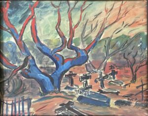 Сергей Монтелли
Смоленское кладбище
К., гуашь, акв.
31х39
Середина 70-х гг.
Собственность Алины Алонсо (Туляковой)
