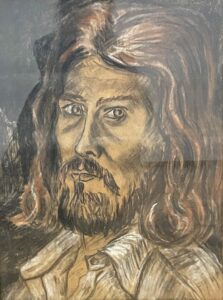 Сергей Монтелли
Автопортрет
Б., уголь
50х41
80-ые гг.
Собственность Елены Емельяновой
