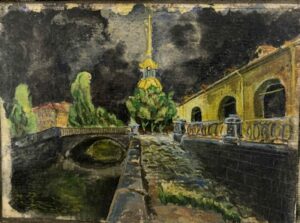 Сергей Монтелли
Никольские ряды
К., м.
9,5х12
Вт.пол. 80-х гг.
Собственность Наталии Крачун
