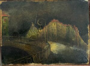 Сергей Монтелли
Петербург Достоевского
К., м.
9х12,5
Вт.пол. 80-х гг.
Собственность Наталии Крачун
