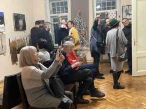 Галерея «Атос». Открытие Новогодней выставки. 
20.12.26.
Фото: Архив СПбФК