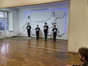 Святочный вечер. Школа «Плащ и шпага», ученики первого курса получили клубные футболки.
СПбФК 17.01.26