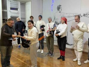 Купава - победитель Святочного турнира.

Святочный вечер фехтовальщиков 2026 в Санкт-Петербургском Фехтовальном Клубе