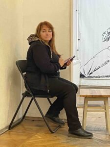 СПбФК. Святочный вечер фехтовальщиков. 
Людмила Ершова ведет протоколы Святочного турнира.
17.01.2026