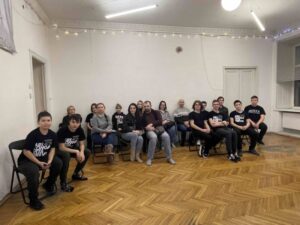 Святочный вечер. Школа «Плащ и шпага», 1 курс сдает экзамен по технике фехтования в присутствии родителей и гостей. СПбФК 17.01.26
