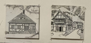 Фахверковое строительство
Еврейское местечко. Восточная часть Речи Посполитой. Жилые дома.
2002; бумага, тушь, перо. 6х6
Северная Япония. Жилые дома. Первая половина ХХ в.
2002; бумага, тушь, перо. 6х6
