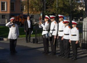 СПбФК. День Фехтования 2026. Первый кадетский корпус участвует в торжественной церемонии.