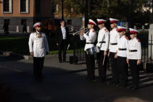 СПбФК. День Фехтования 2026. Первый кадетский корпус участвует в торжественной церемонии.