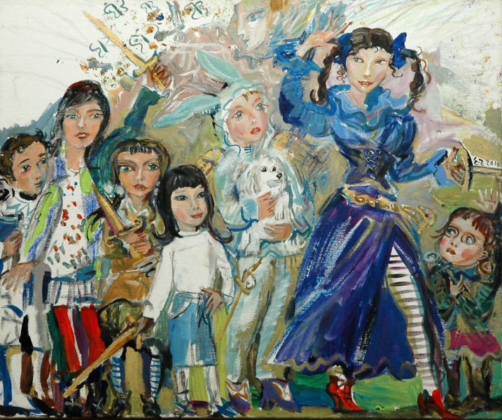 Зайцева Элизабет «Недетские игры», 2010. Х.,м. 61х50,5