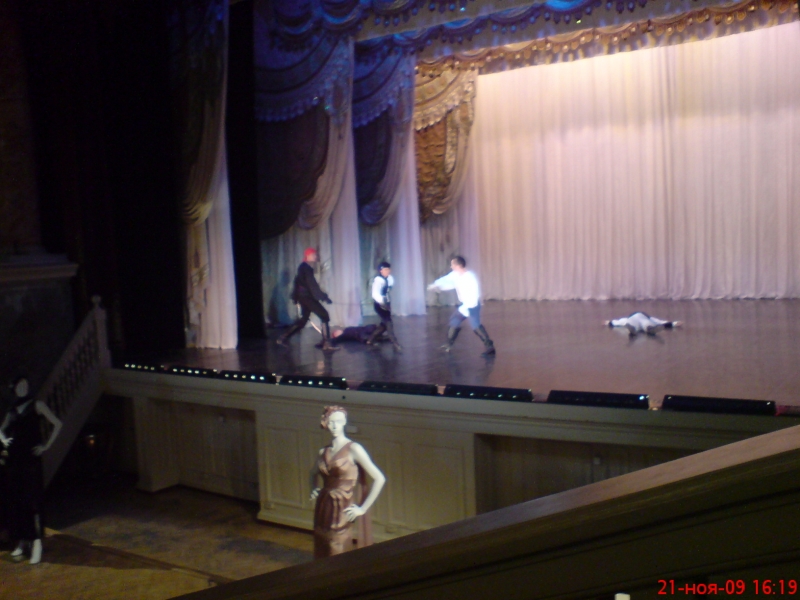 Фехтованиена сцене Эрмитажного театра